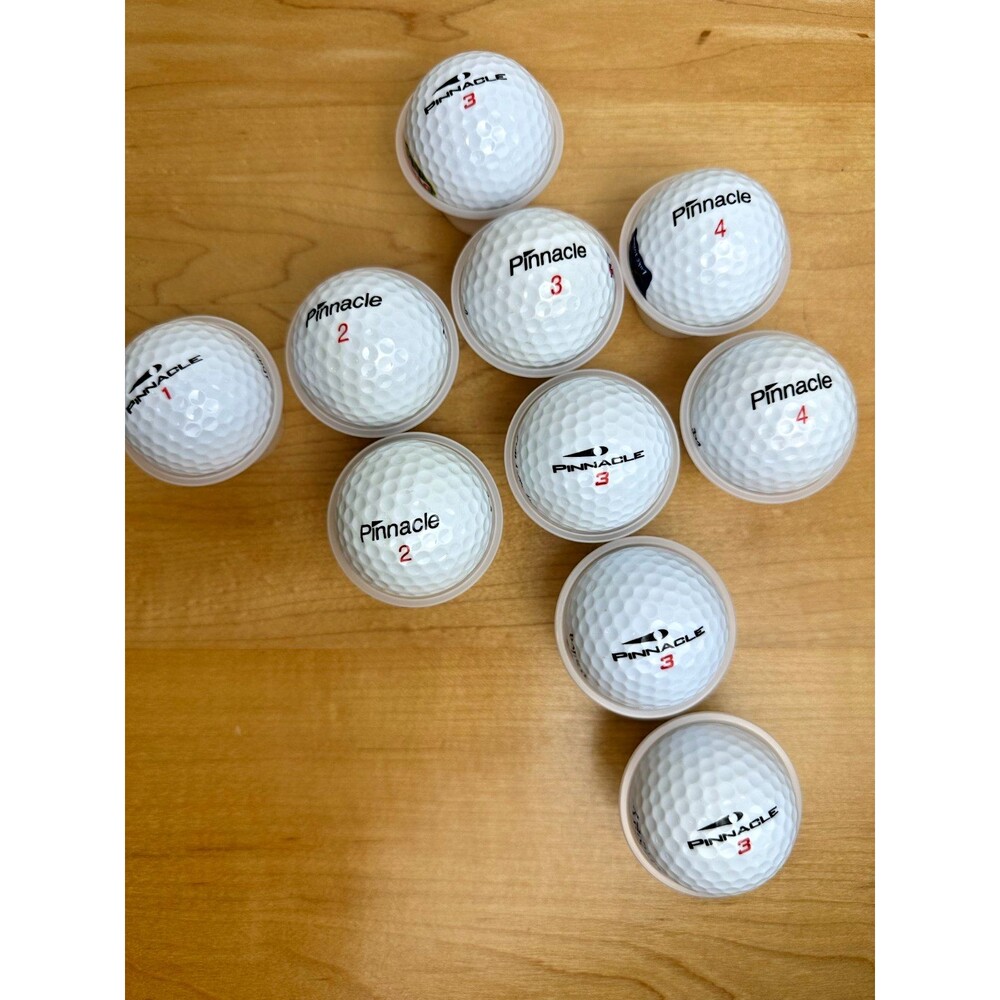 Pinnacle Logo Golf Ball Lot of 10 Resort Country Club Tampa St Kitts Collectible